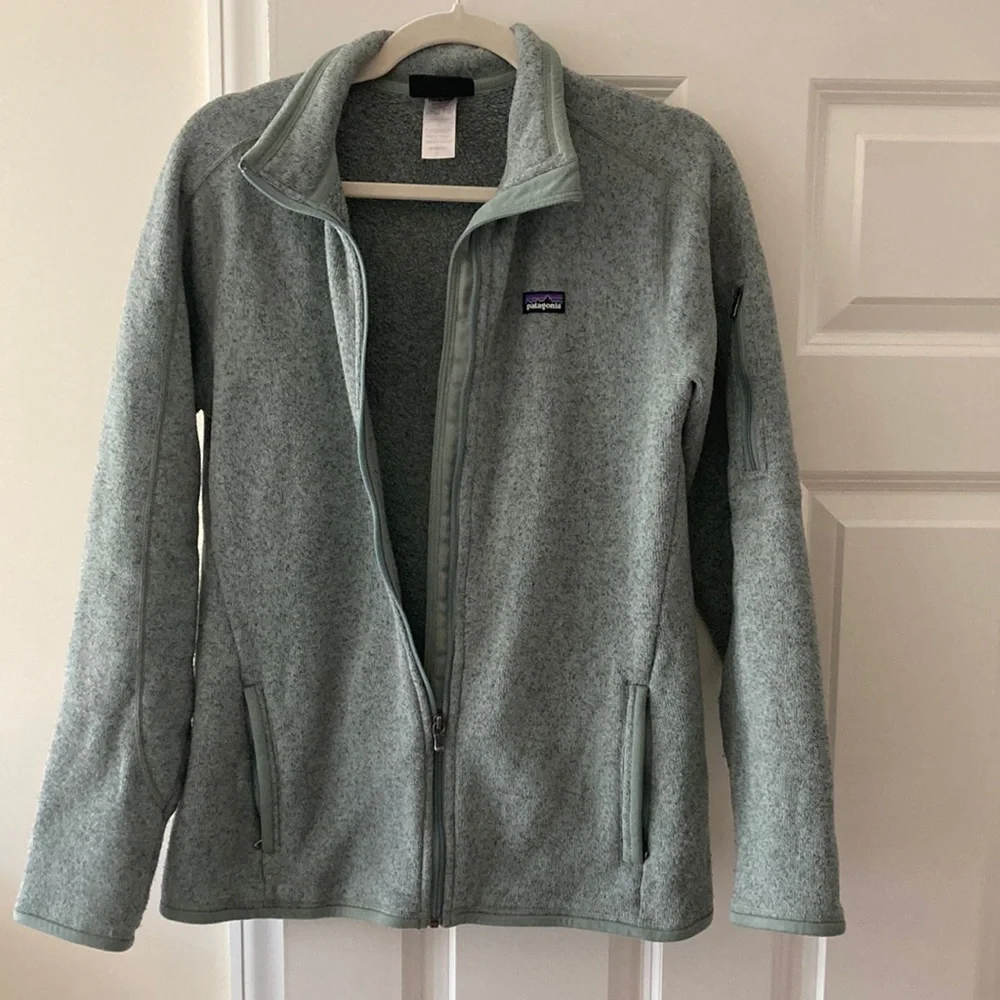 Patagonia better sweater full zip women large light green - Picture 1 of 6